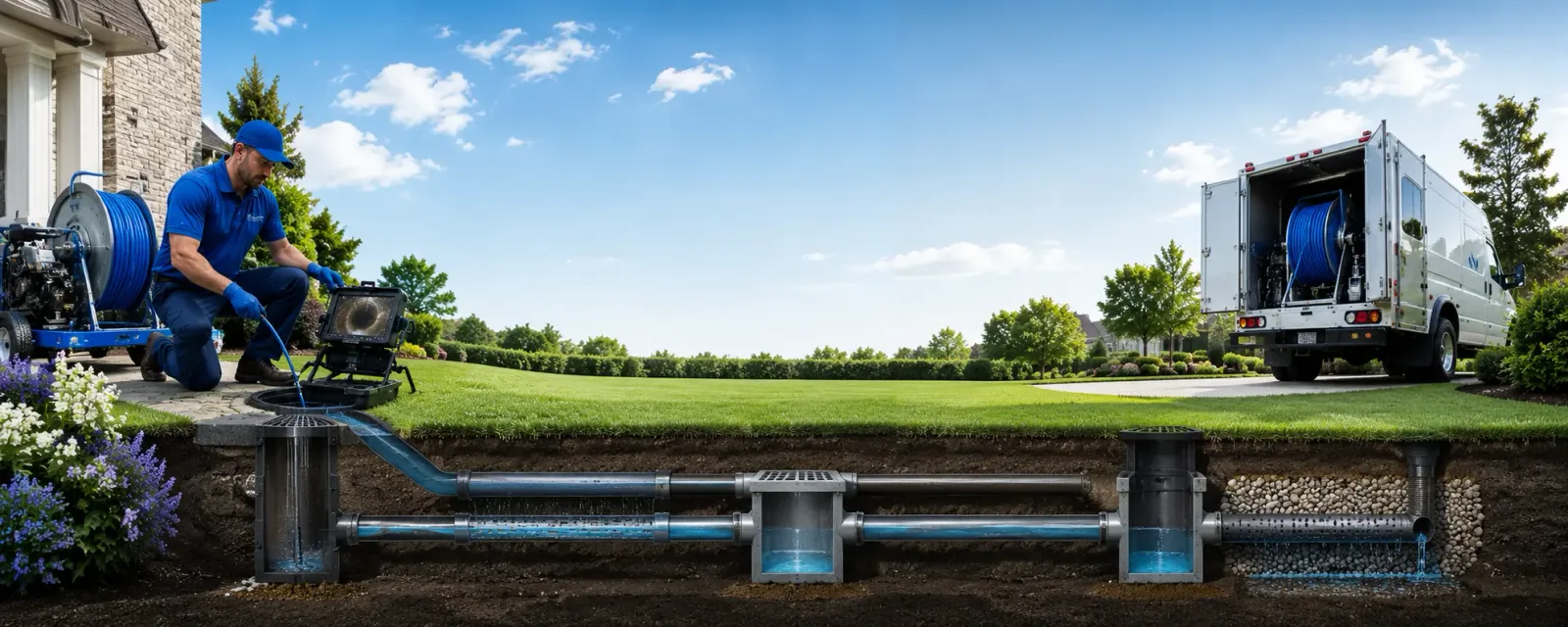 Outdoor drain cleaning information for Shady Dale, GA